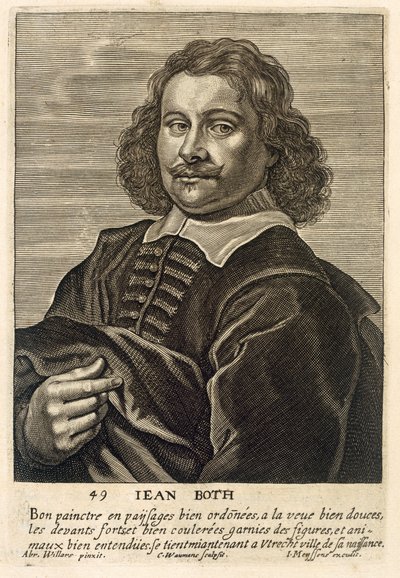 Retrato de Jan Both, grabado por Johannes Meyssens (1612-70) de Conrad Waumans